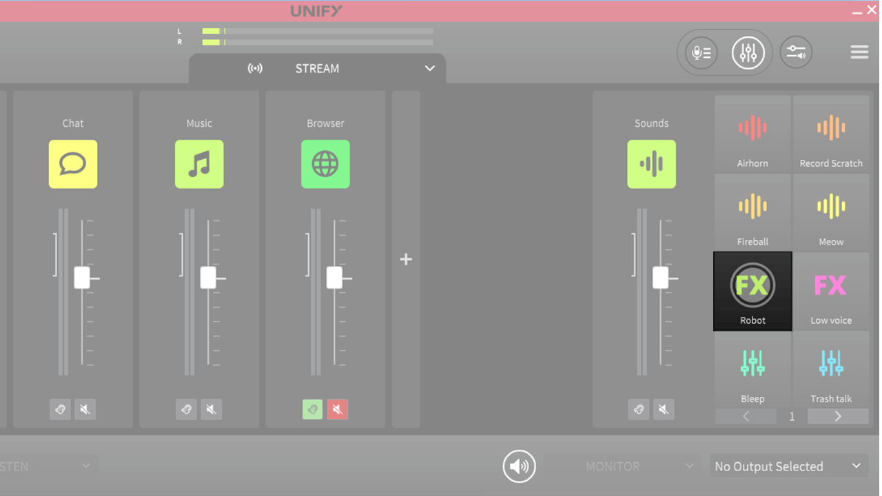 UNIFY voice effect pads