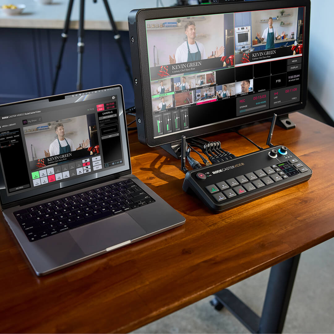 RØDECaster Video wireless setup via RØDE Central